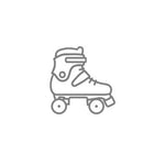 Kids roller skates icon