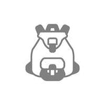 Skate backpack icon