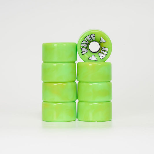 Airwaves 65mm/78a Wheels - Green/Yellow Marble