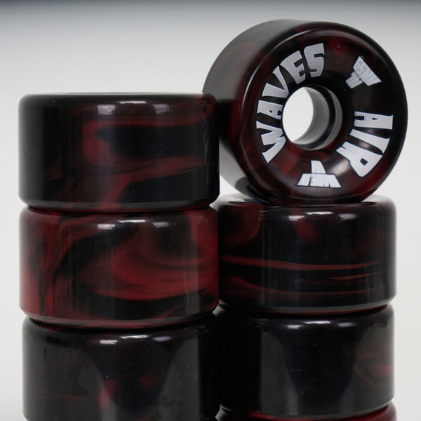 Airwaves 65mm/78a Wheels Red/Black Marble Loco Skates