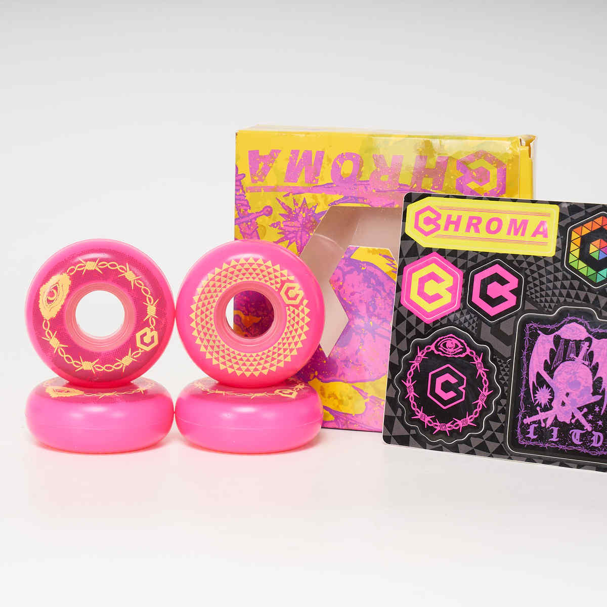 Chroma Stefan Brandow V4 Pro 60mm 90a Wheels - Pink