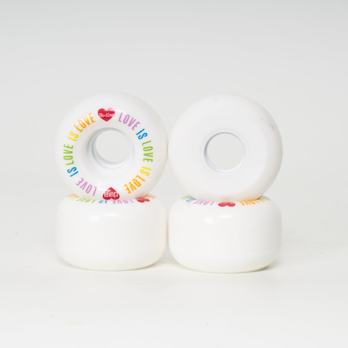 Chaya "Love is Love" 62mm/78a Wheels - White