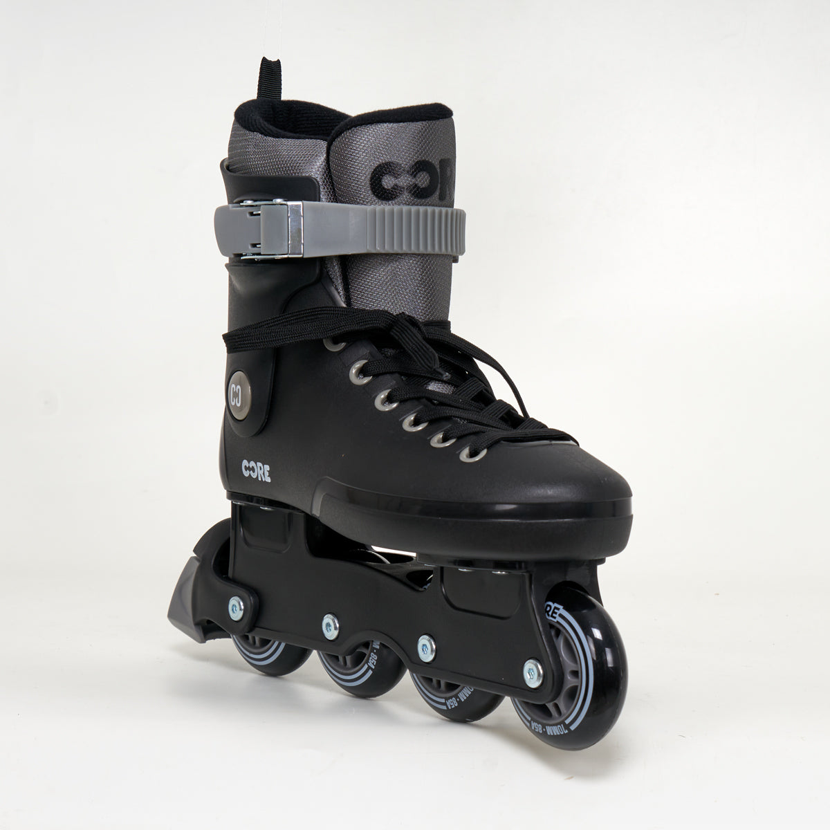 CORE Retro Inline Adjustable Skates - Kids (Black)