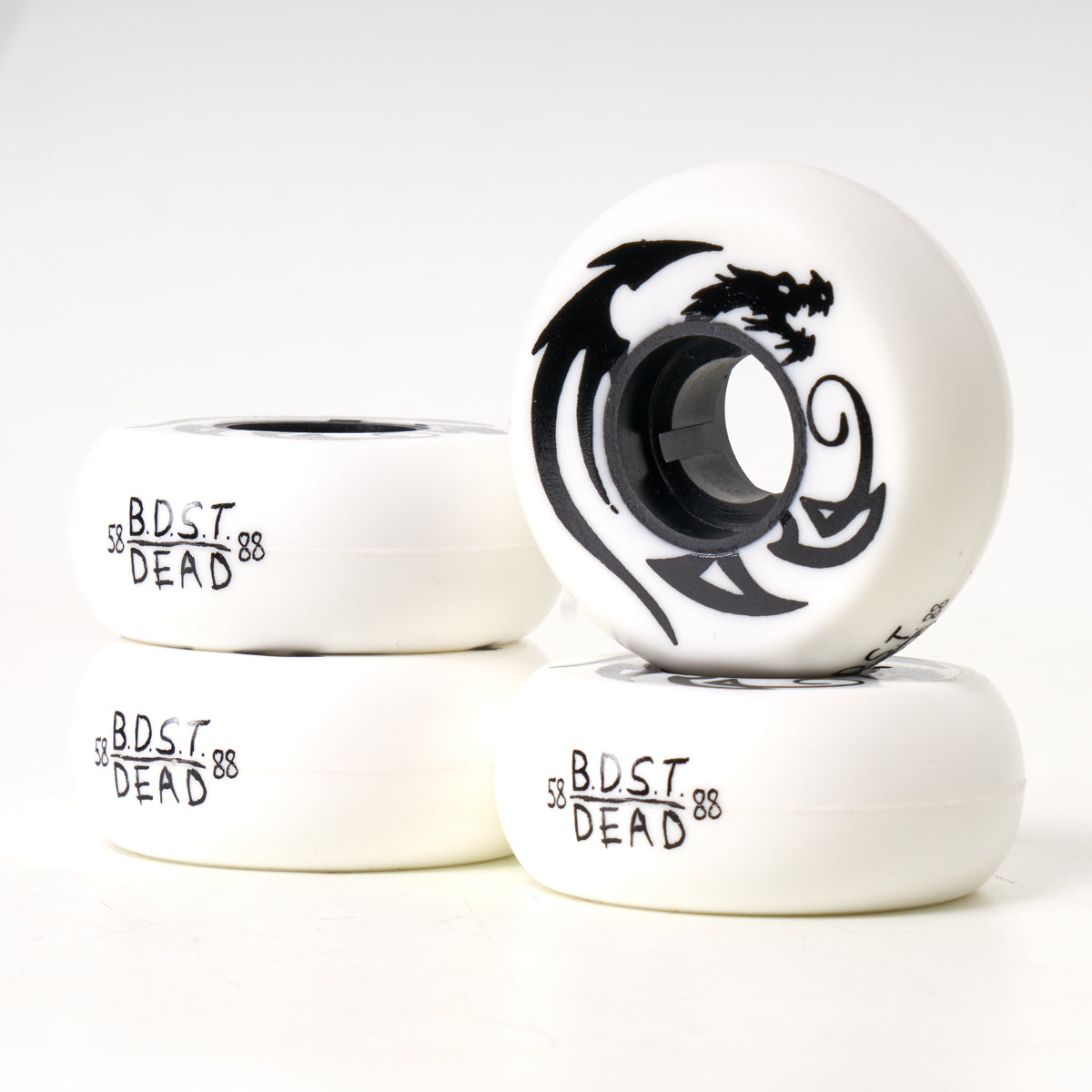 Dead X BDST 58mm 88a Wheels (Black Dragon Skate Team)