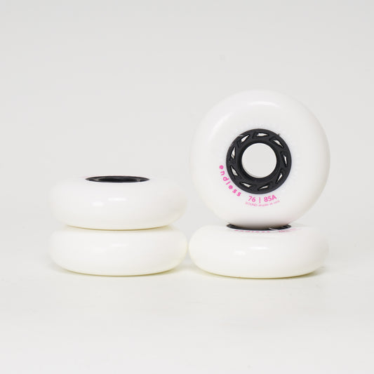 Endless 76mm Wheels - White (Set of 4)