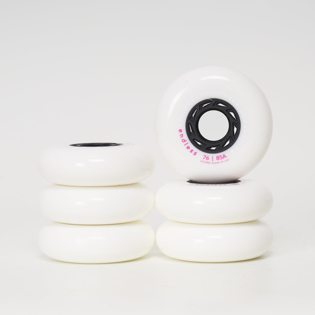 Endless 76mm Wheels - White (Set of 6)