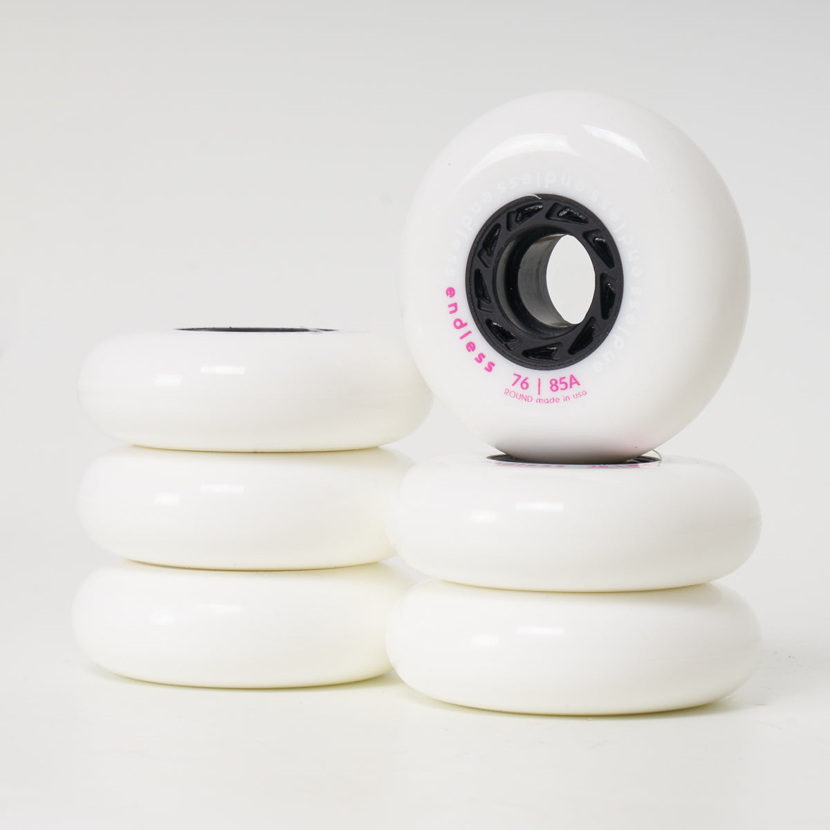 Endless 76mm Wheels - White (Set of 6)
