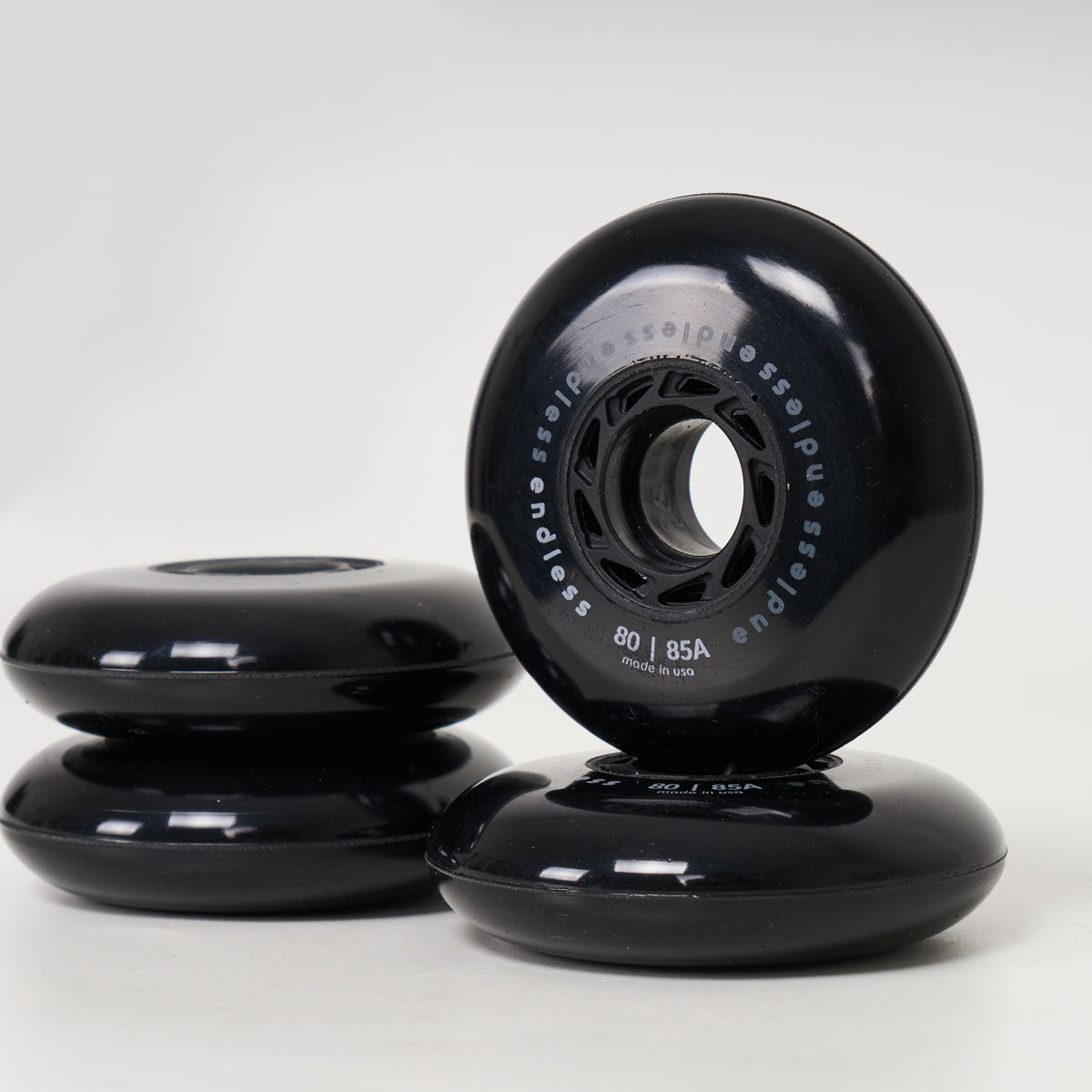 Endless 80mm / 85a Wheels - Black - Loco Skates