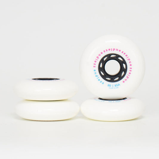 Endless 80mm / 85a Wheels - White