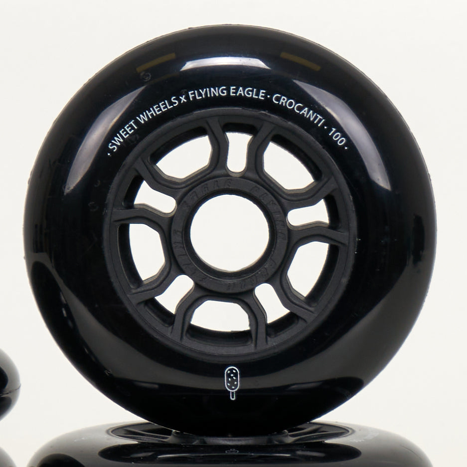 Flying Eagle Crocanti 100mm Wheels - Black (6-Set)