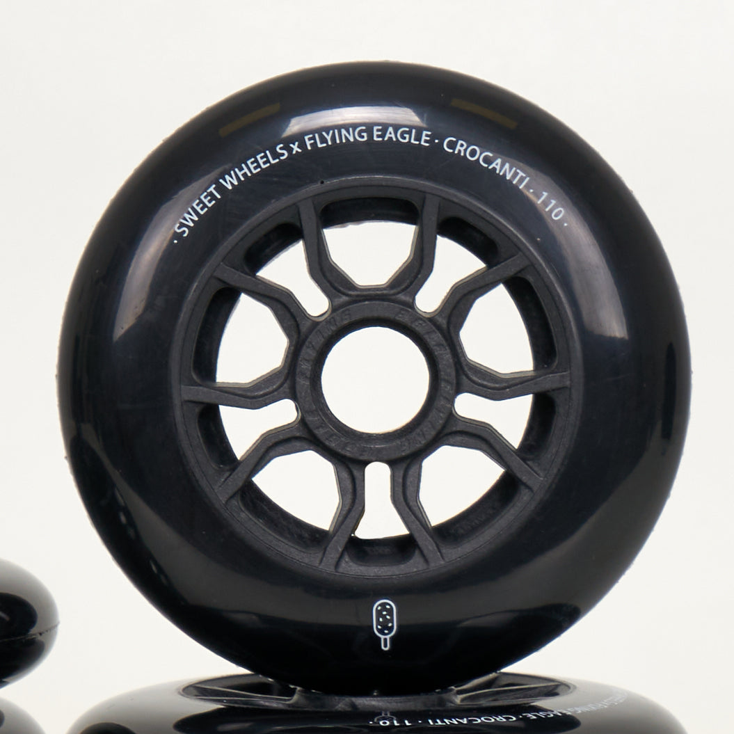 Flying Eagle Crocanti 110mm Wheels - Black (6-Set)