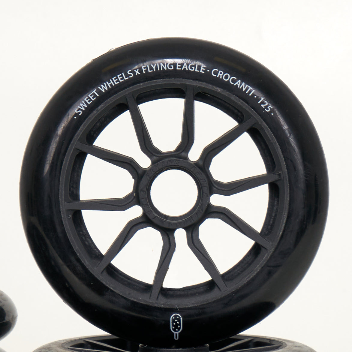 Flying Eagle Crocanti 125mm Wheels - Black (6-Set)