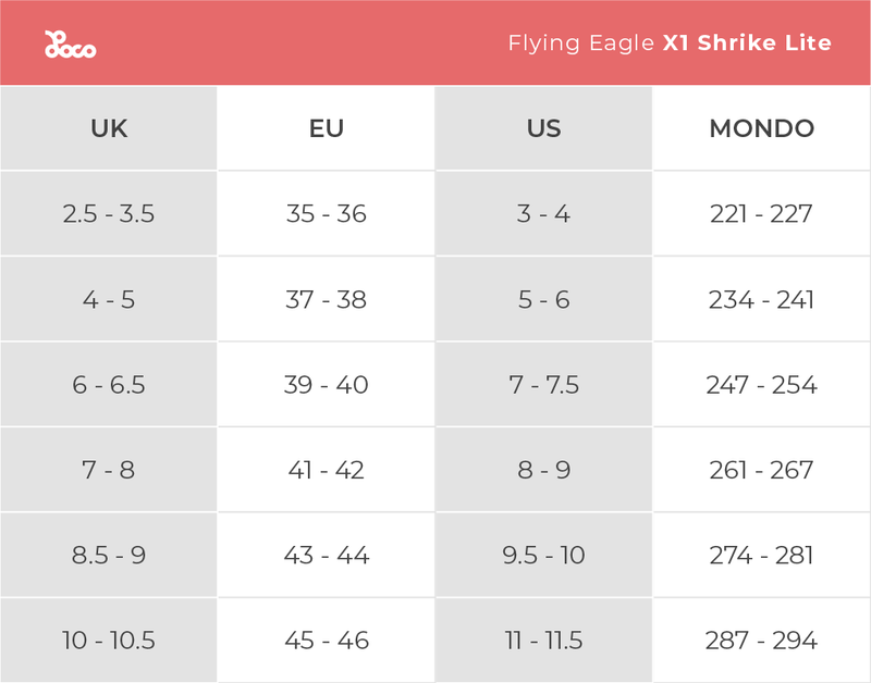 Product size chart