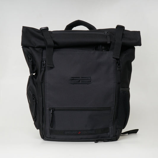 Ground Control Black Rolltop Backpack
