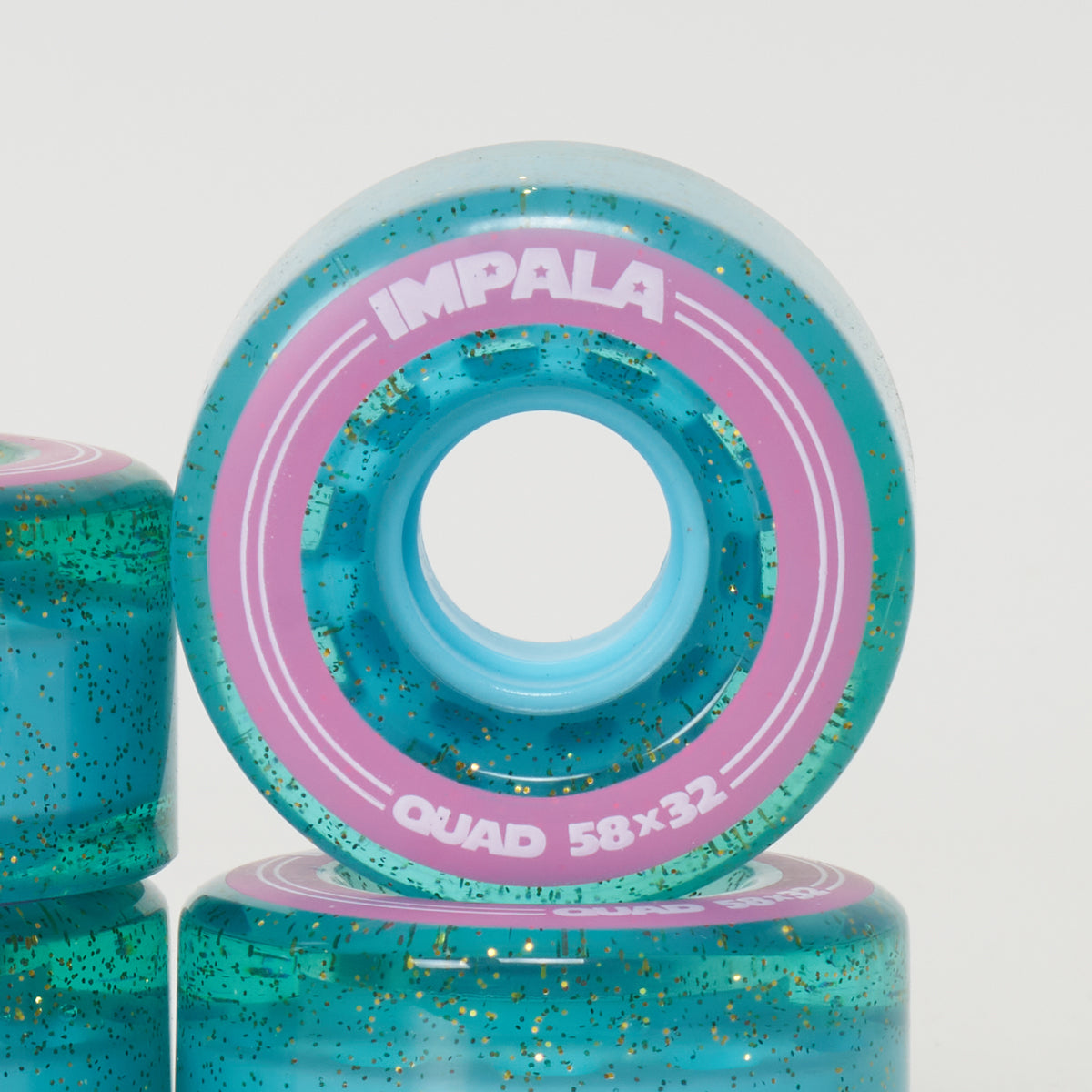Impala 58mm/82a Wheels - Holographic Blue Glitter