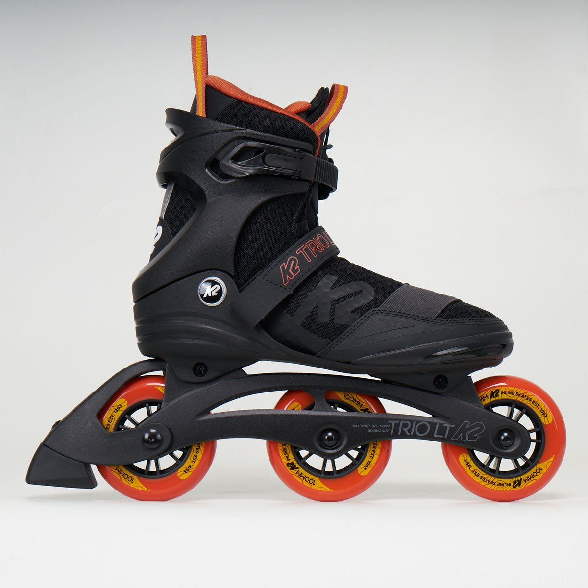 K2 Trio LT 100 M Skates (Black/Orange)