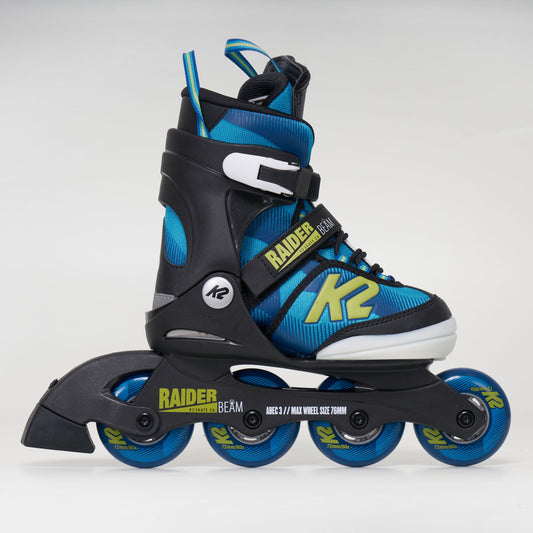 K2 Raider Beam Junior Adjustable Skates (2022) - Blue