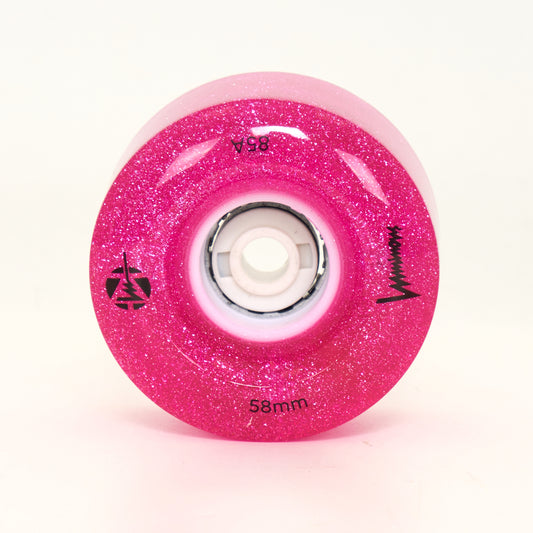 Luminous LED Light Up 58mm - Light Up Wheels - Pink Glitter