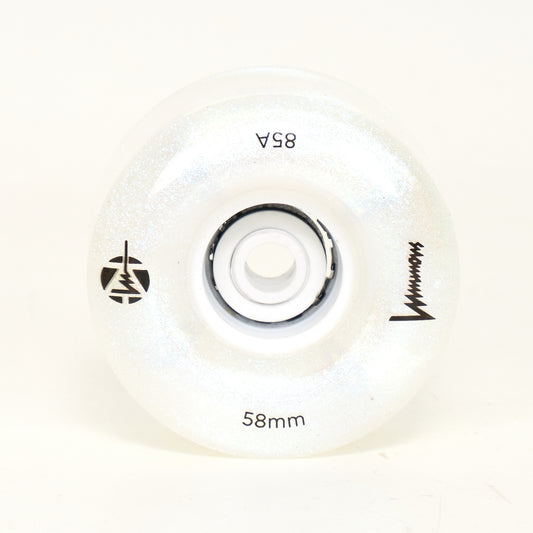 Luminous LED Light Up 58mm - Light Up Wheels - White Pearl