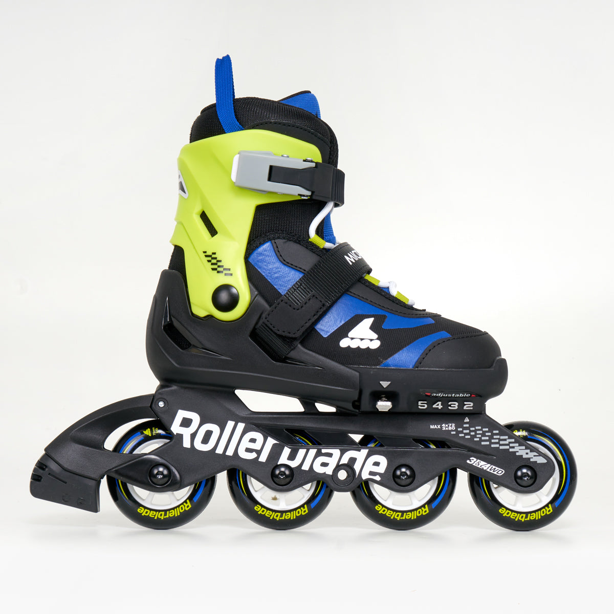 Rollerblade Microblade Junior Adjustable Inline Skates - Black / Blue