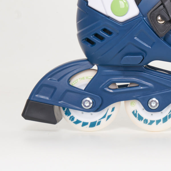Playlife Khaan Adjustable Kids Skates - Deep Blue