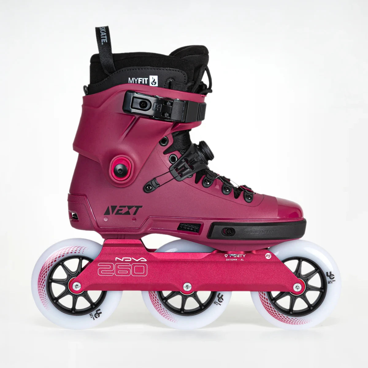 Powerslide Next 2.0 PDS Pro 110 Skates - Merlot