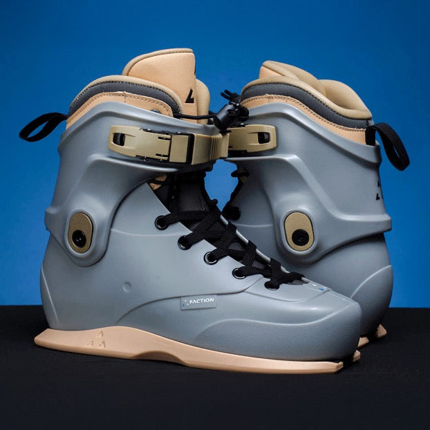 Faction Plastiks V1 Grey Skates – Boot Only