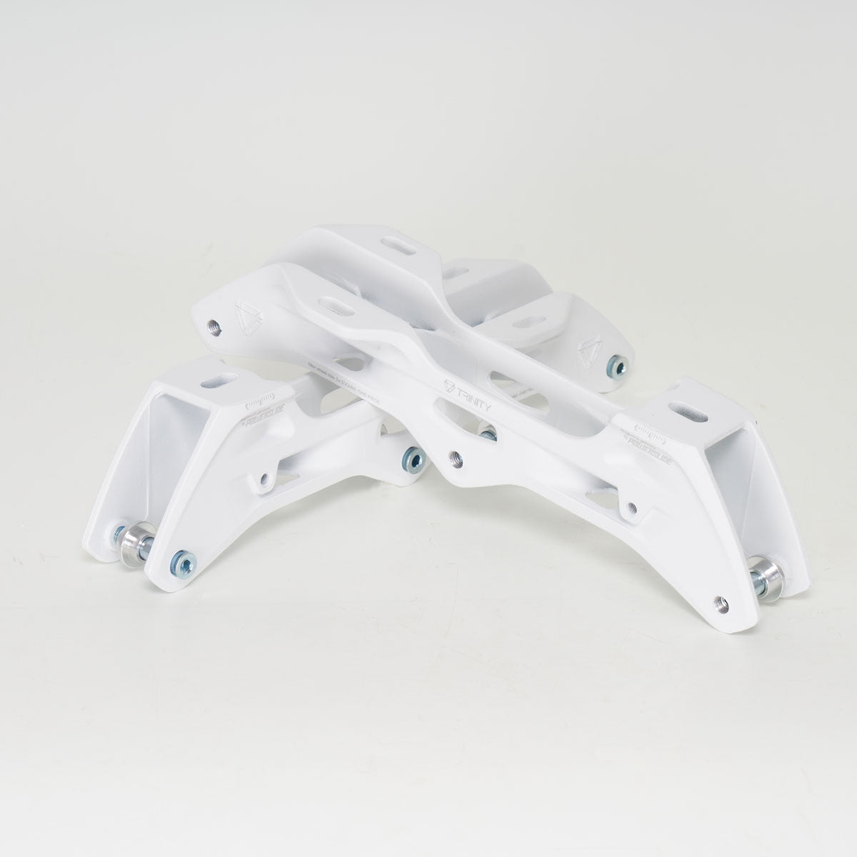 Powerslide Elite Casted Frame, Trinity mount, 3x100, 231mm length, White