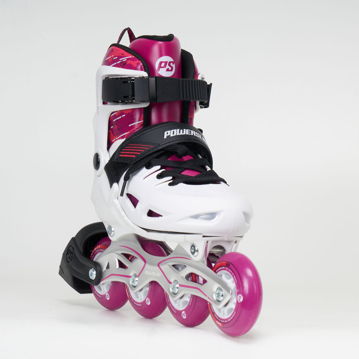 Powerslide Phuzion Universe Size Adjustable Junior Inline Skates - Pink/White