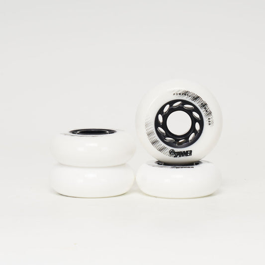 Powerslide Spinner 68mm Wheels - White (4-Pack)