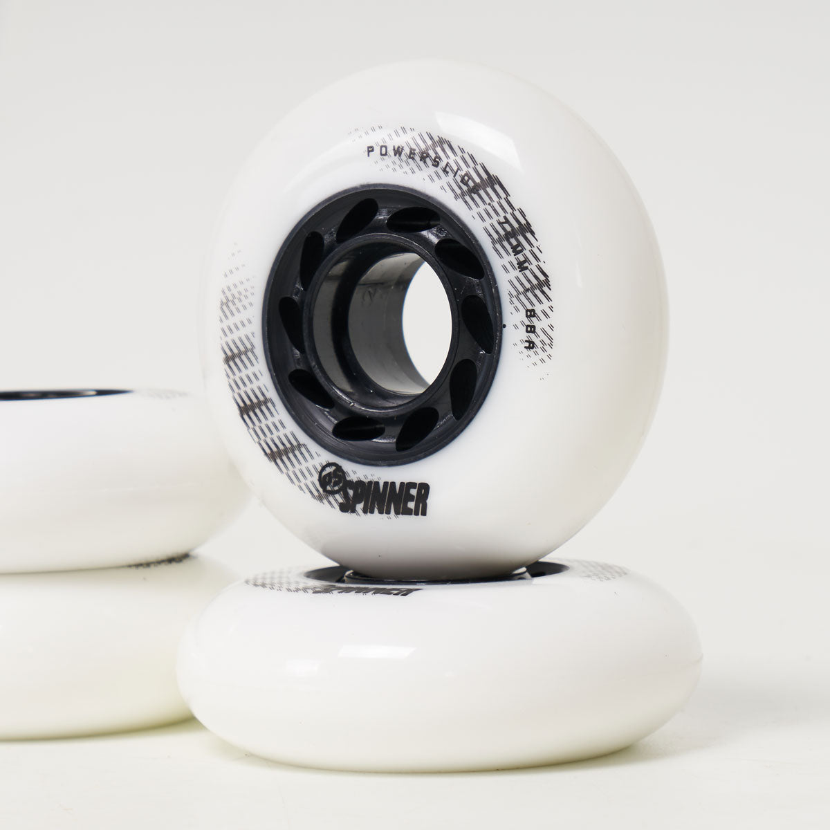 Powerslide Spinner 72mm Wheels - White (4-Pack)