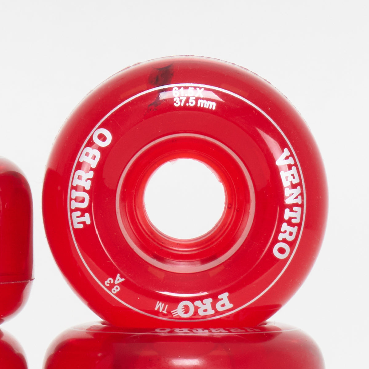 Ventro Pro Roller Skates Wheels - Clear Red (8-Set)