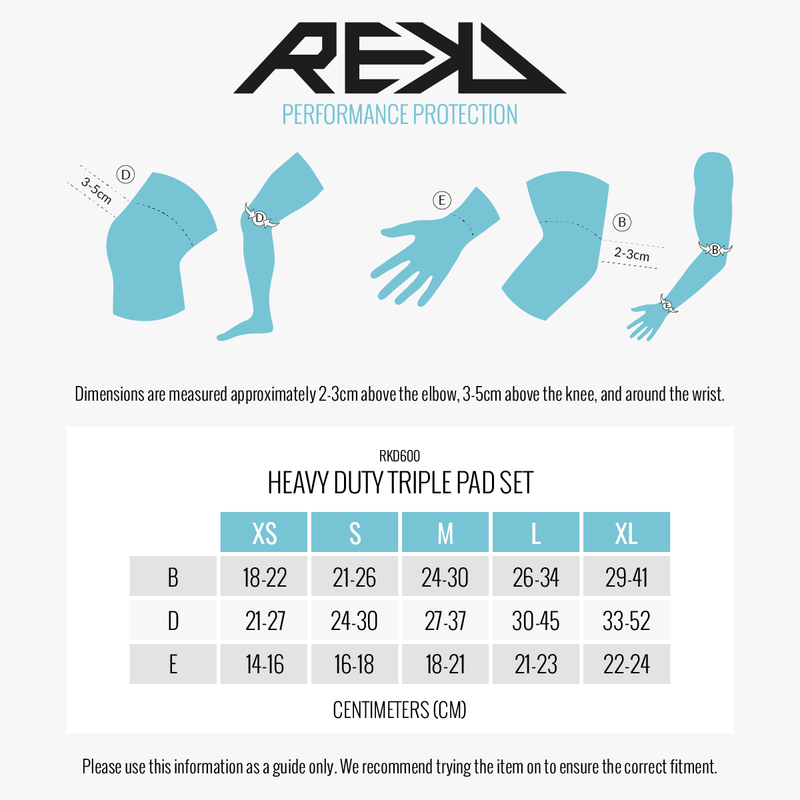 Product size chart