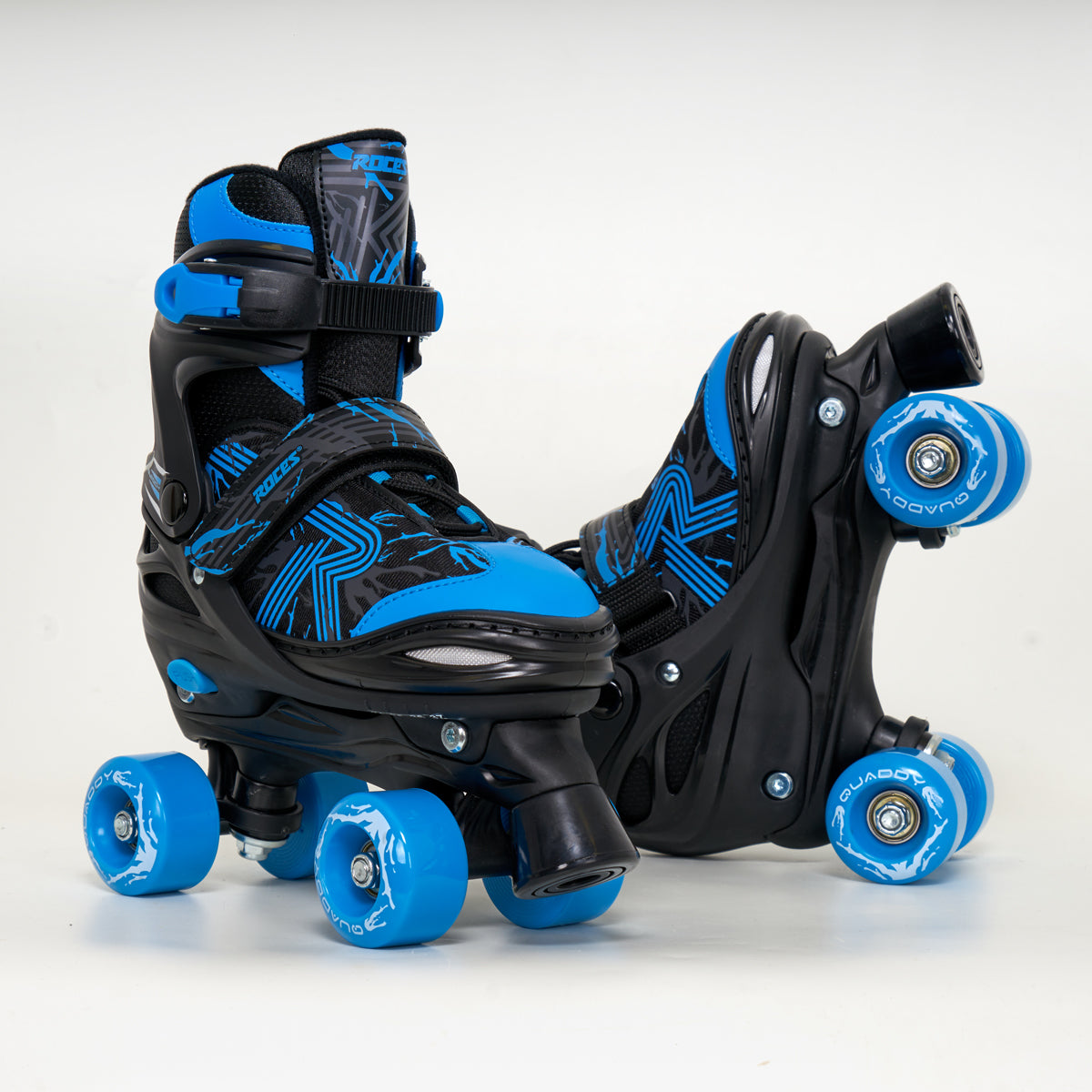 Roces "Quaddy" - Kids Blue Adjustable Roller Skates