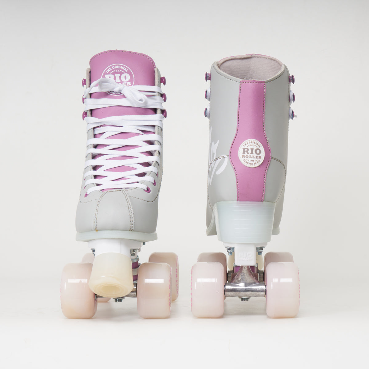 Rio Roller Script Rollerskates - Grey / Purple