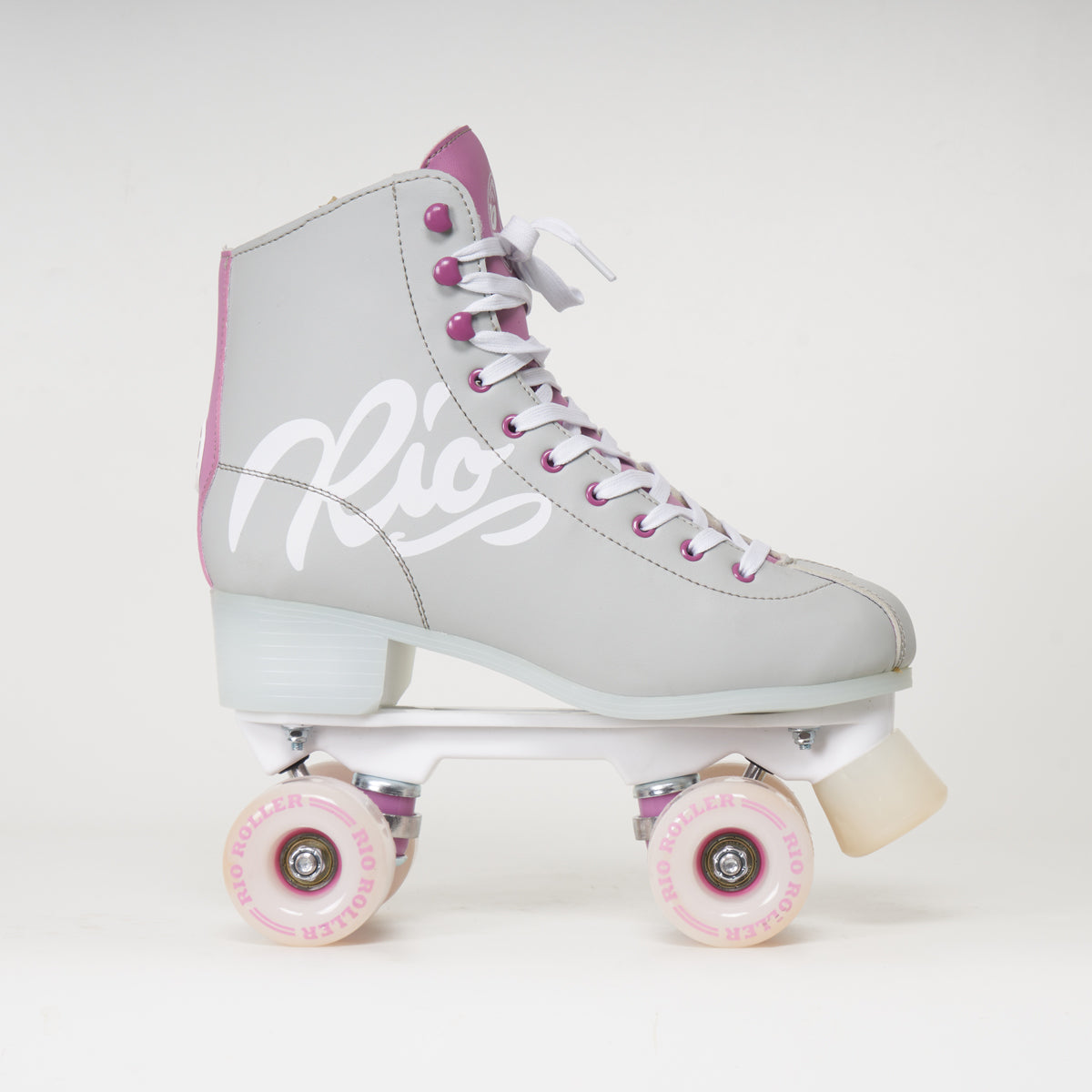 Rio Roller Script Rollerskates - Grey / Purple