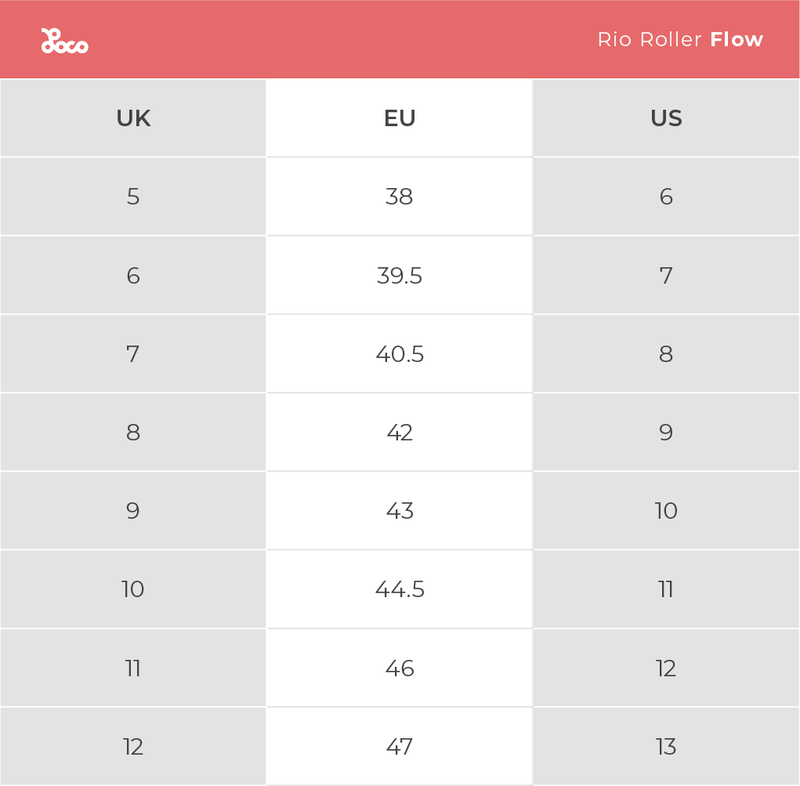 Product size chart