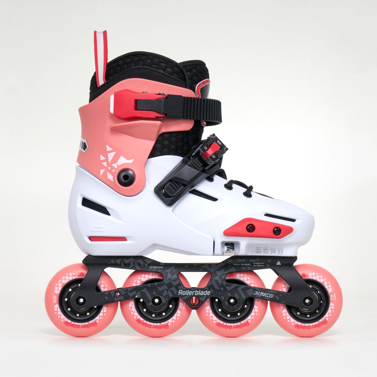 Rollerblade Apex Junior Inline Skates - Unisex - Platinum / Coral