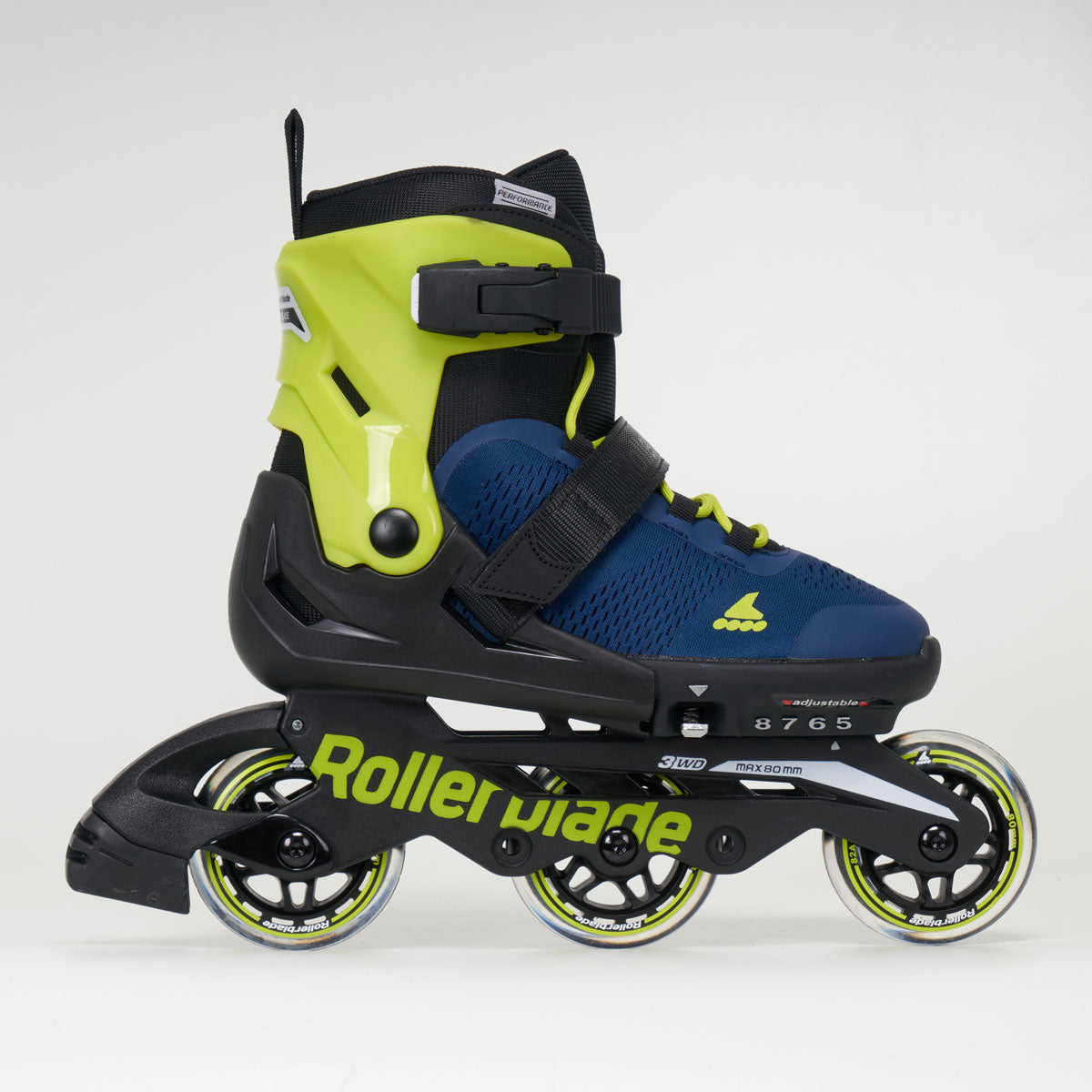 Rollerblade Microblade 3WD Junior Inline Skates - Green/Blue