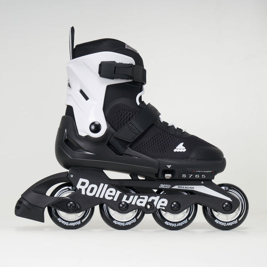 Rollerblade Microblade Junior Inline Skates - Black / White