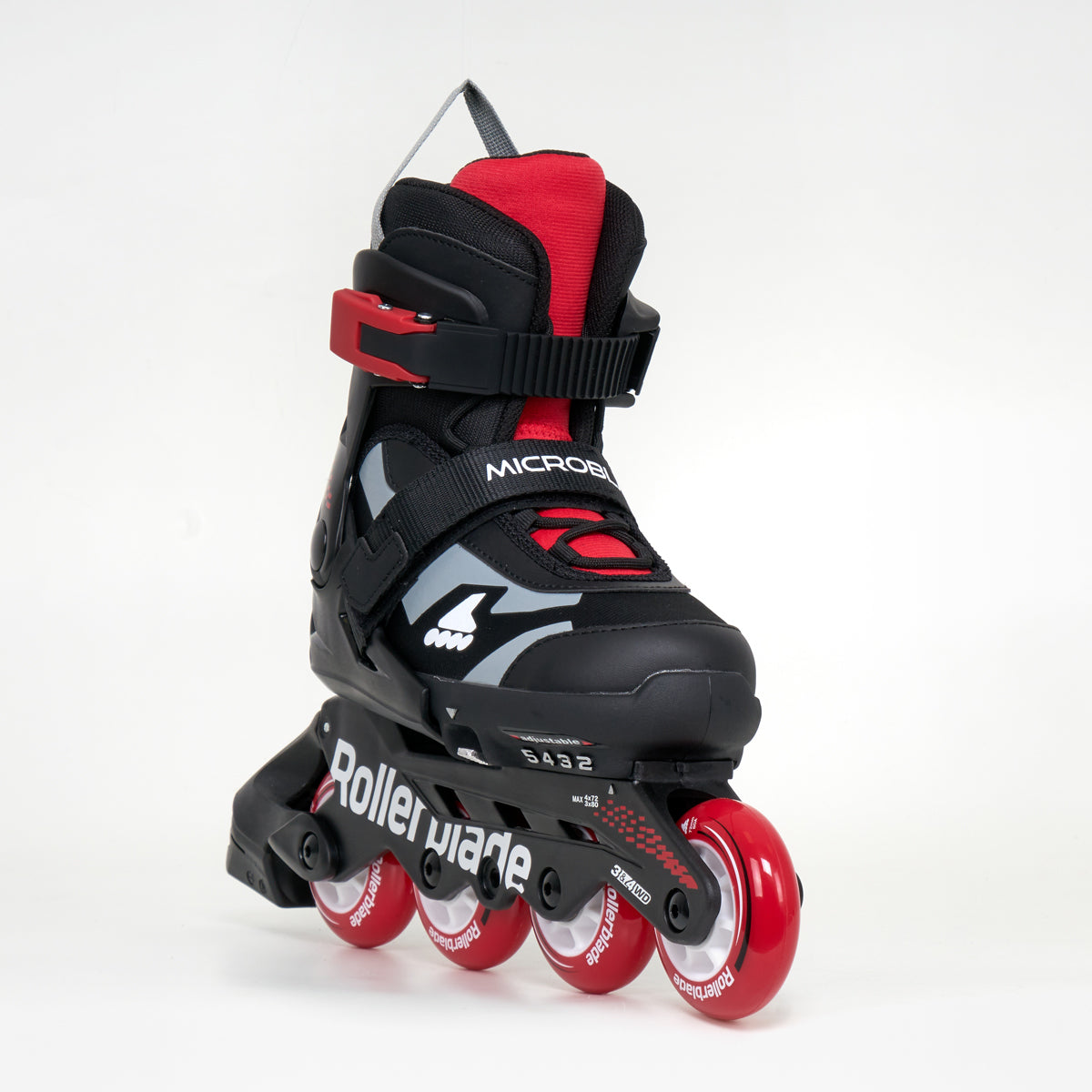 Microblade Combo Junior Adjustable Inline Skates - Black / Red
