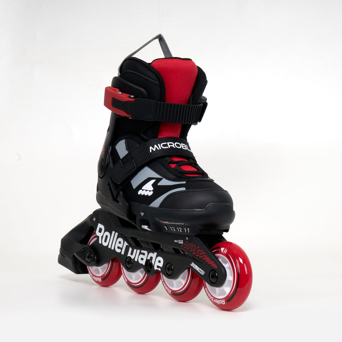 Rollerblade Microblade Junior Adjustable Inline Skates - Black / Red