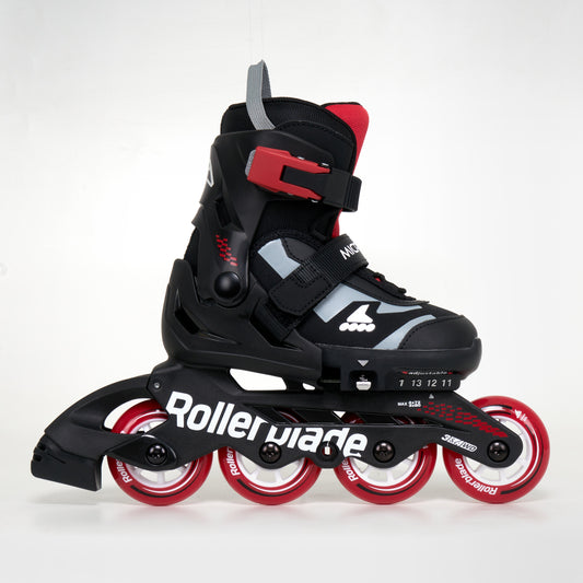 Rollerblade Microblade Junior Adjustable Inline Skates - Black / Red