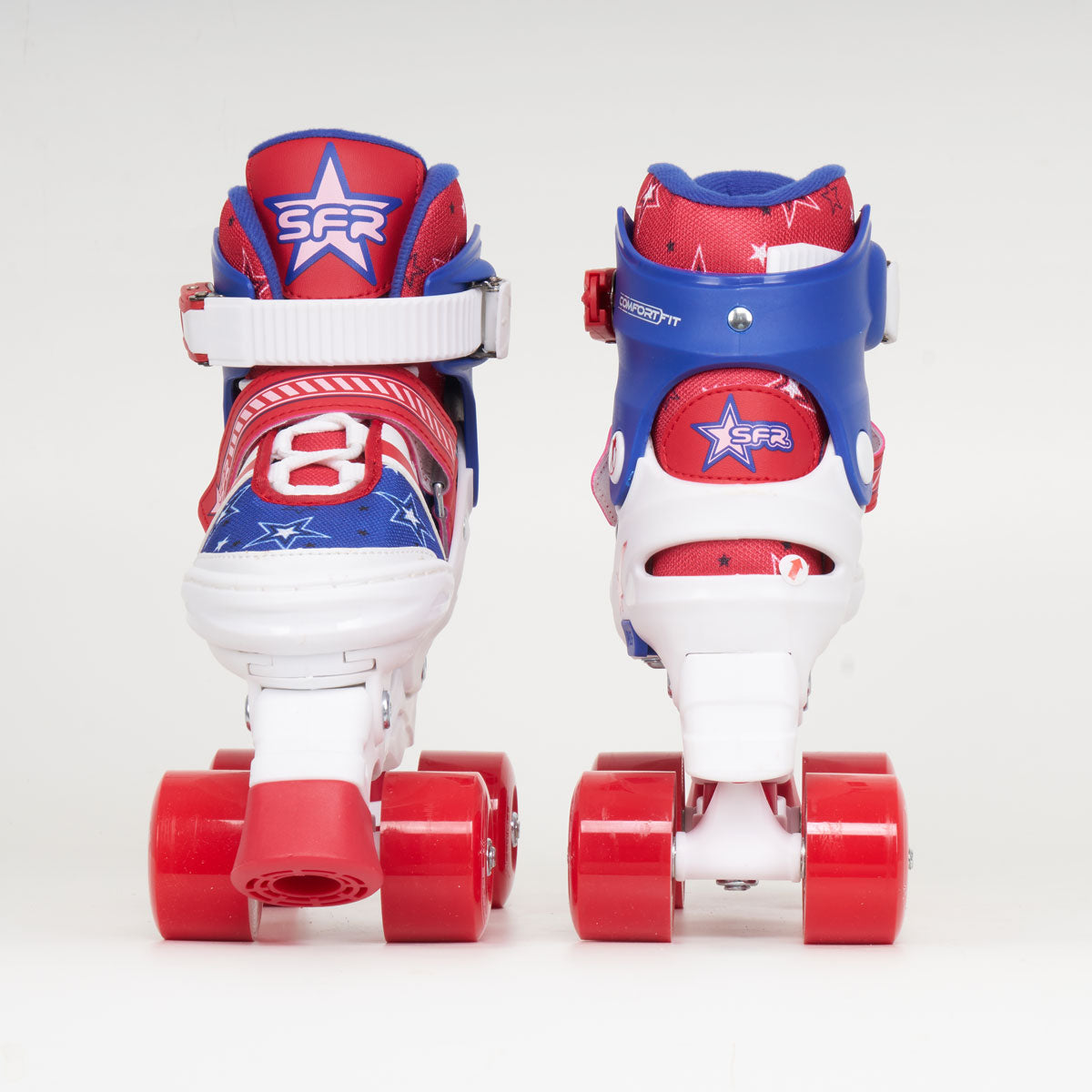 SFR Spectra Junior Adjustable Quad Skates - Blue / Red