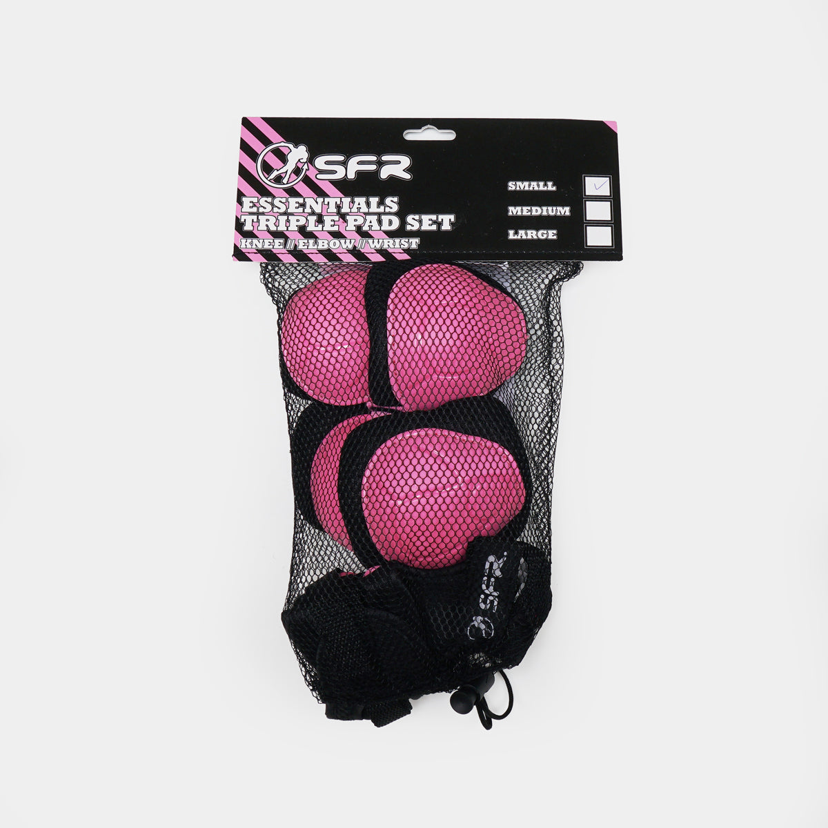 SFR 'Essentials' Youth Kids Triple Pad Set - Pink