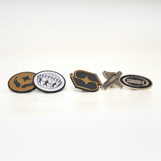 Standard Enamel Pins V2 - 5 Pack (Red packaging)