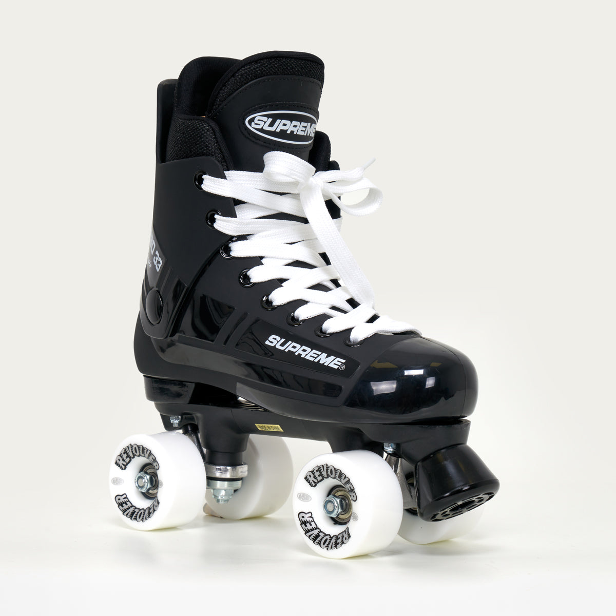 Supreme Turbo 33 Roller Skates + REVOLVER Wheels | BLACK