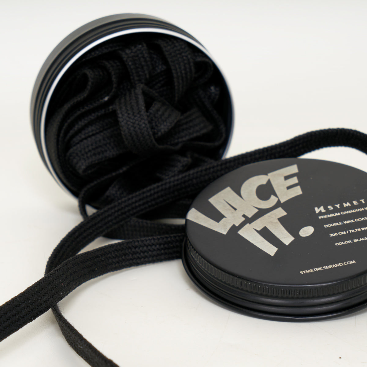 Symetrics Waxed Laces - Black / White