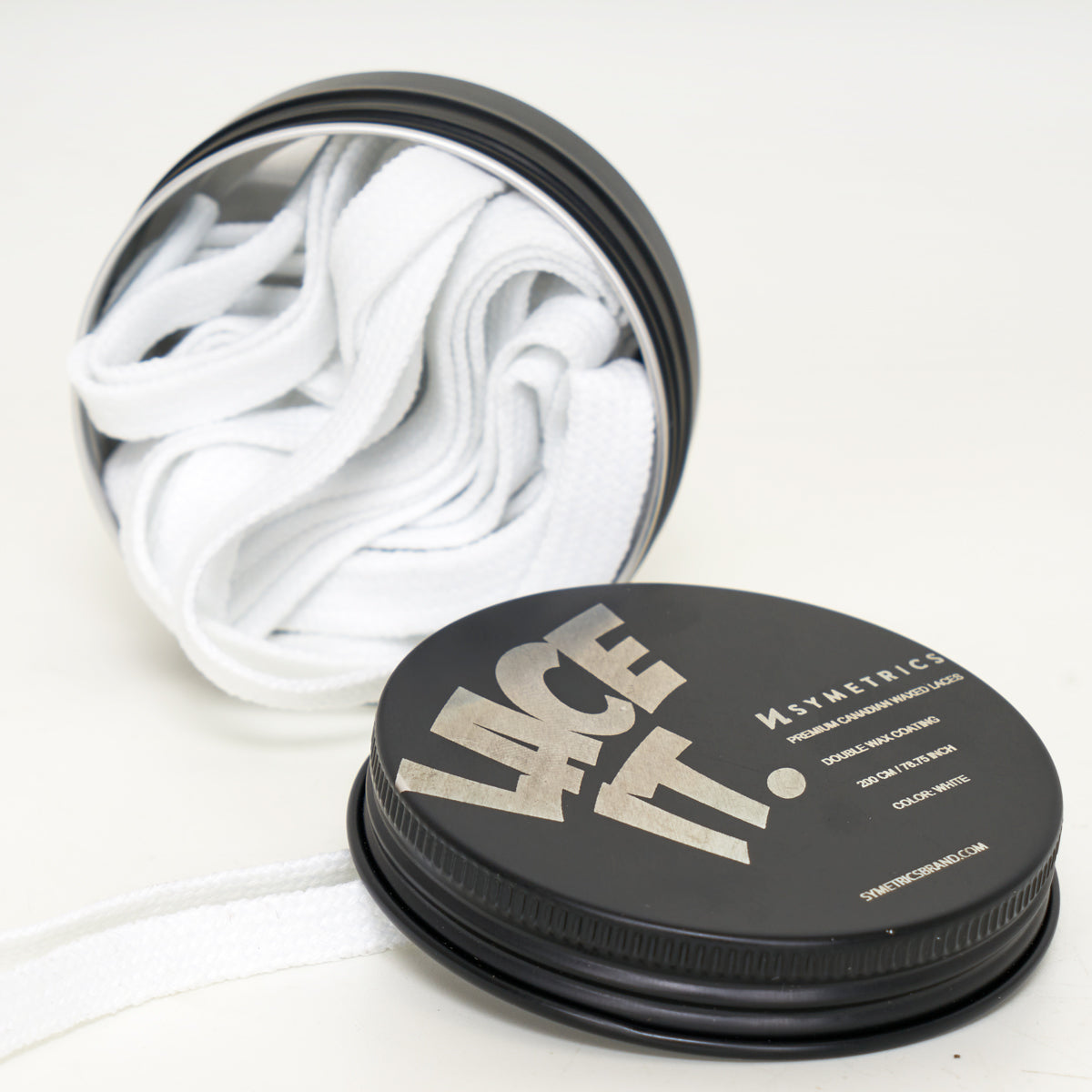 Symetrics Waxed Laces - Black / White
