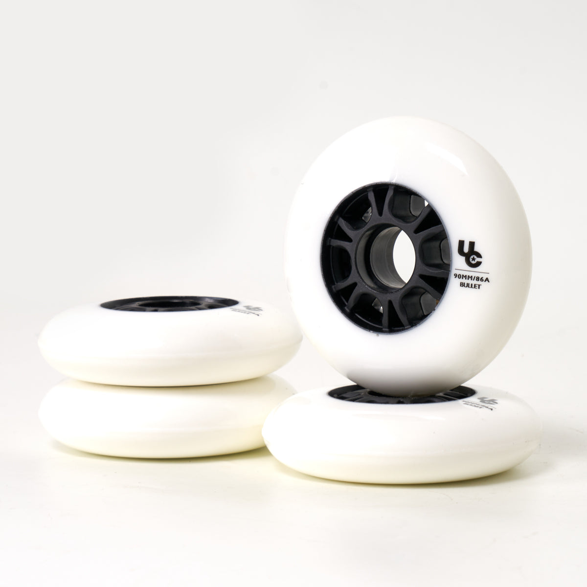 Undercover Team Wheels 90mm / 86a - White - 4 Set